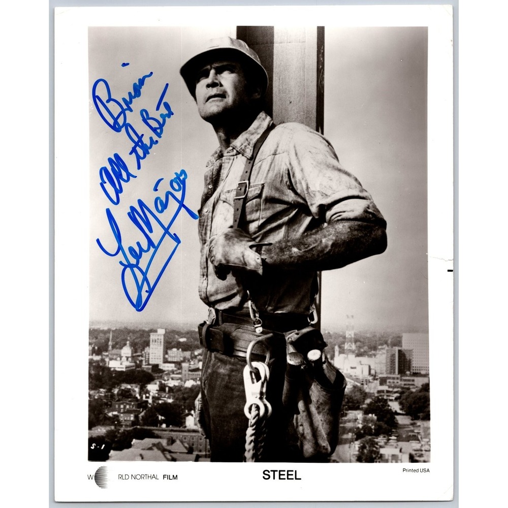Lee Majors Autographed Photo Film Still Steel Actor RLD Northal 8x10